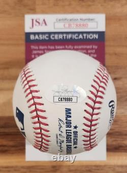 Jacinda Ardern Signed OMLB Baseball JSA COA #CB78880 New Zealand Prime Minister