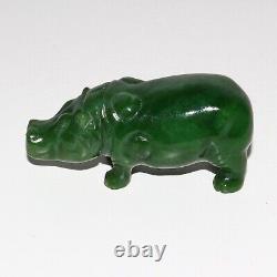 Jade Malachite Hippo Lion Rhino Art Animal Gemstone Mineral Figurine Collectible