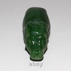 Jade Malachite Hippo Lion Rhino Art Animal Gemstone Mineral Figurine Collectible