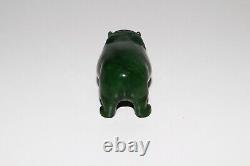 Jade Malachite Hippo Lion Rhino Art Animal Gemstone Mineral Figurine Collectible