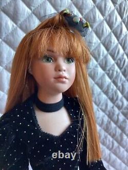 Jan McLean Artist doll Petunia ll LE 24/500 Porcelain 17 tall RARE
