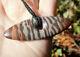 Jason Tweedie Hand Carved One Of Kind Australian Zebra Stone Maori Pendant