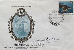 Jean Batten Pioneering, Record Setting New Zealand Aviator 1930'S Signed Cover