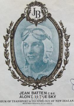Jean Batten Pioneering, Record Setting New Zealand Aviator 1930'S Signed Cover