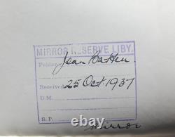 Jean Batten Pioneering, Record Setting New Zealand Aviator 1930'S Signed Cover