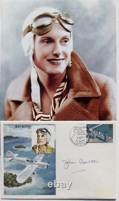 Jean Batten Pioneering, Record Setting New Zealand Aviator 1930'S Signed Cover 2