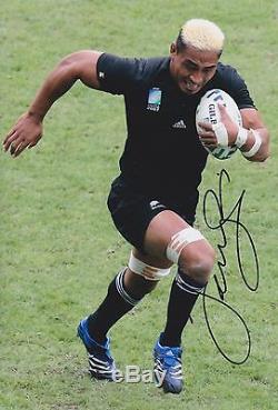 Jerry Collins Signed All Blacks 8x12 New Zealand Rugby Photo AFTAL/UACC RD