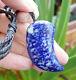 John Kerwin Hand Carved Badakhshan Cobalt Lapis Lazuli Maori Rei Niho Necklace