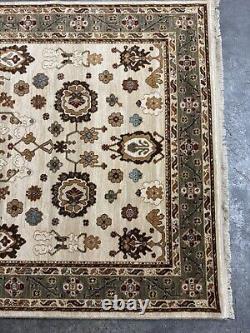 Karasatan Original Collection Ivory Oushak 721 5'9x9' 100% New Zealand wool rug