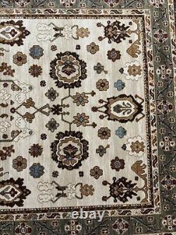 Karasatan Original Collection Ivory Oushak 721 5'9x9' 100% New Zealand wool rug