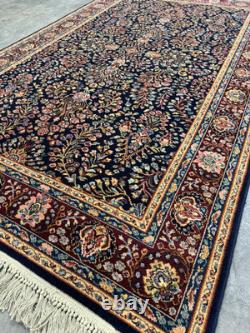 Karastan Original Collection Navy Sar0uk(791) 100% New Zealand wool area rug