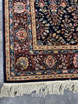 Karastan Original Collection Navy Sar0uk(791) 100% New Zealand wool area rug
