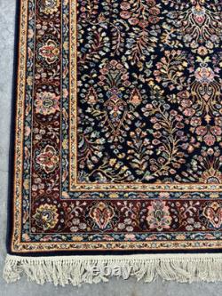 Karastan Original Collection Navy Sar0uk(791) 100% New Zealand wool area rug