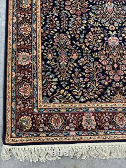 Karastan Original Collection Navy Sar0uk(791) 100% New Zealand wool area rug