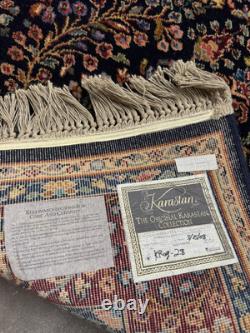 Karastan Original Collection Navy Sar0uk(791) 100% New Zealand wool area rug