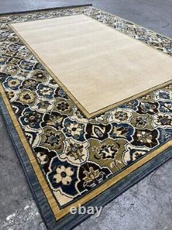Karastan Townhouse Collection Bedford Quarry Blue 5'7x7'11 100% New Zealand Wool