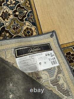 Karastan Townhouse Collection Bedford Quarry Blue 5'7x7'11 100% New Zealand Wool