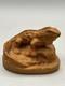 Kauri Wooden Carving Tuatara New Zealand Lizard Hand Carved 1993