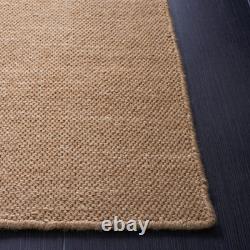 Kilim Collection Area Rug 8' x 10', Brown, Handmade New Zealand Wool, Ideal