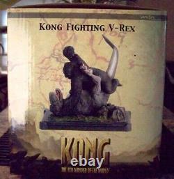 King Kong Fighting V-rex Movie Statue Weta Nz Collectibles Limited Edition