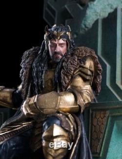 King Thorin Oakenshield on Throne Statue Weta Workshop Hobbit Lord of the Rings