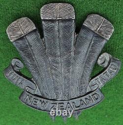 Kiwi ANZAC WW1 New Zealand 33rd INFANTRY Reinforcements Bimetal Cap Badge RARE