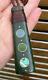LARGE NZ POUNAMU GREENSTONE JADE NZ AOTEA NZ PAUA 18k GOLD MAORI HEI TOKI ADZE