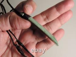 LITE GREEN INANGA Nice TOKI New Zealand Greenstone Maori Pounamu Jade Nephrite