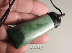 LITE GREEN INANGA Nice TOKI New Zealand Greenstone Maori Pounamu Jade Nephrite