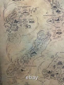 LOTR New Zealand Map of Middle-Earth 2010