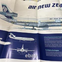 Large Air New Zealand Big 10 DC-10 Advertising Brochure