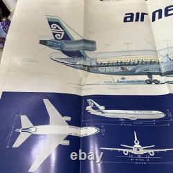 Large Air New Zealand Big 10 DC-10 Advertising Brochure