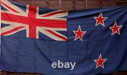 Large Antique Original Hand Stitched New Zealand Flag. Benjamin Edgington. 8 ft