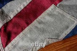 Large Antique Original Hand Stitched New Zealand Flag. Benjamin Edgington. 8 ft