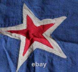 Large Antique Original Hand Stitched New Zealand Flag. Benjamin Edgington. 8 ft