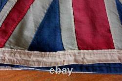 Large Antique Original Hand Stitched New Zealand Flag. Benjamin Edgington. 8 ft