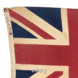 Large Vintage Cotton Flag Sewn Stars New Zealand Cloth Union Jack Textile Art
