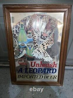 Leopard Lager Beer Mirror Sign New Zealand