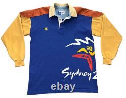 Line 7 Sydney Olympics Nautical Collection Color Block Rugby Shirt Y2K VTG'96 M