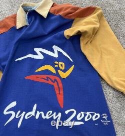 Line 7 Sydney Olympics Nautical Collection Color Block Rugby Shirt Y2K VTG'96 M