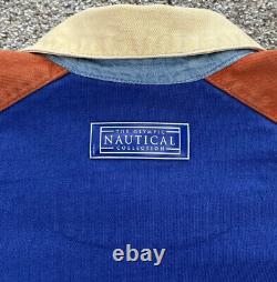 Line 7 Sydney Olympics Nautical Collection Color Block Rugby Shirt Y2K VTG'96 M