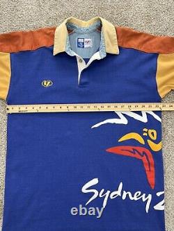 Line 7 Sydney Olympics Nautical Collection Color Block Rugby Shirt Y2K VTG'96 M