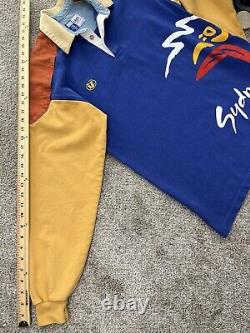 Line 7 Sydney Olympics Nautical Collection Color Block Rugby Shirt Y2K VTG'96 M