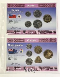 Littleton Oceania Uncirculated World Coin Sets! Lot of 11 Countries from Oceania
