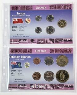 Littleton Oceania Uncirculated World Coin Sets! Lot of 11 Countries from Oceania