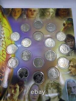 Lord Of The Rings Uncirculated 18 Coin Set 2003 New Zealand (i743)