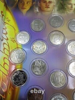 Lord Of The Rings Uncirculated 18 Coin Set 2003 New Zealand (i743)