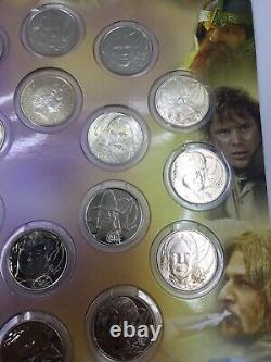 Lord Of The Rings Uncirculated 18 Coin Set 2003 New Zealand (i743)