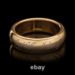 Lord of the Rings THE ONE RING Gold Plated Tungsten Weta Size 13 Jens Hansen