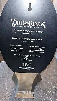Lord of the rings weta arms of the fellowship statue danbury mint edition rare